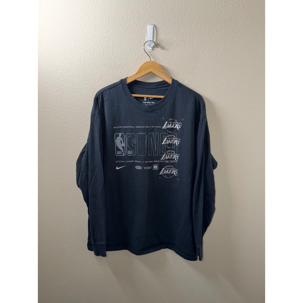 Men's Nike LA Lakers Long Sleeve Shirt Size Large